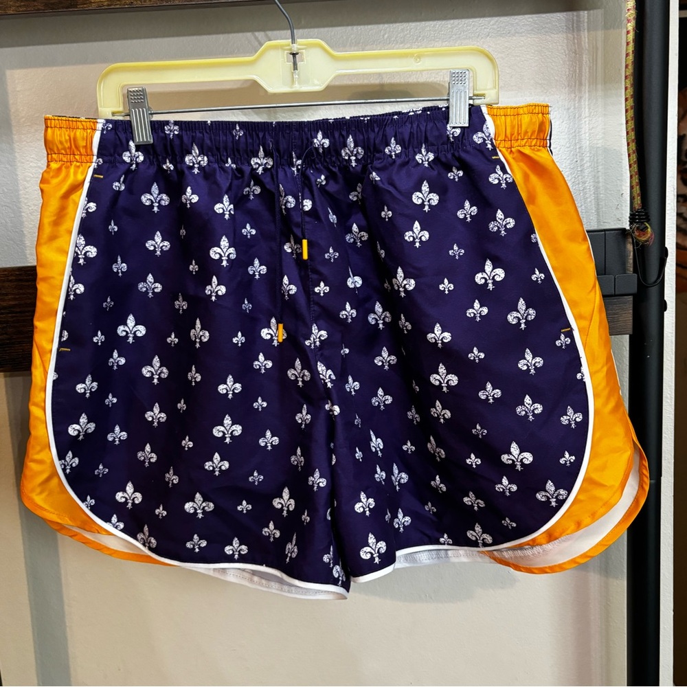 Purple and gold FDL SHORTS